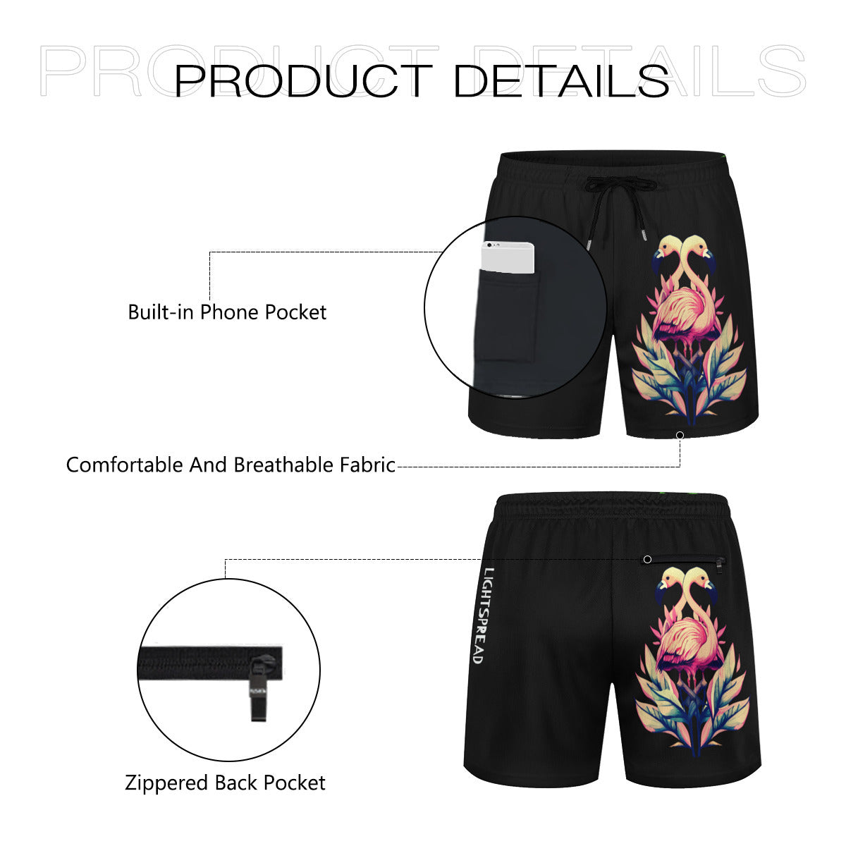 Herr badshorts