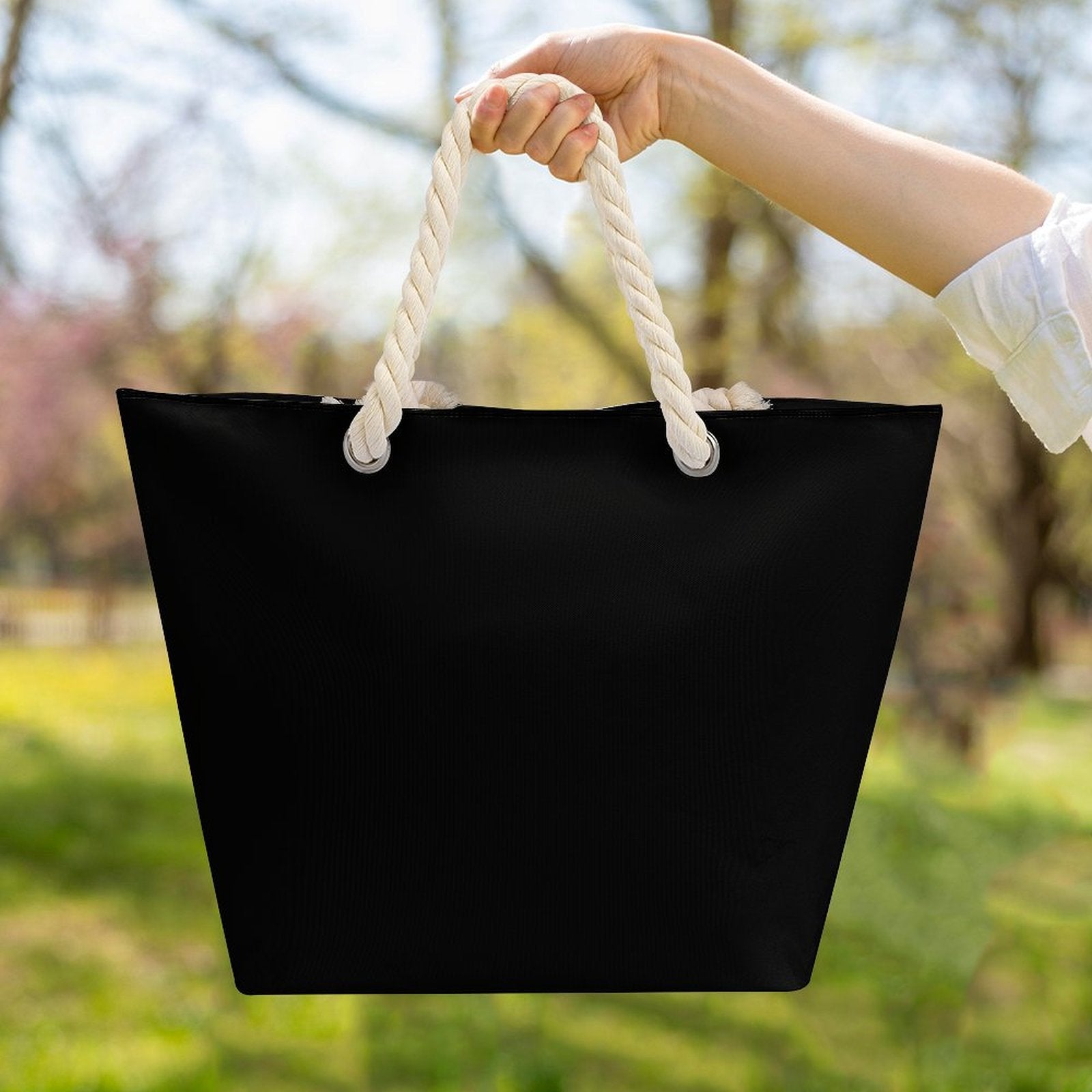 Strandväska med hamprep – rymlig & stilren tote för vardag & äventyr