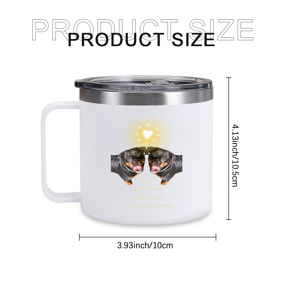 Tumbler Kaffe/te mugg med budskap
