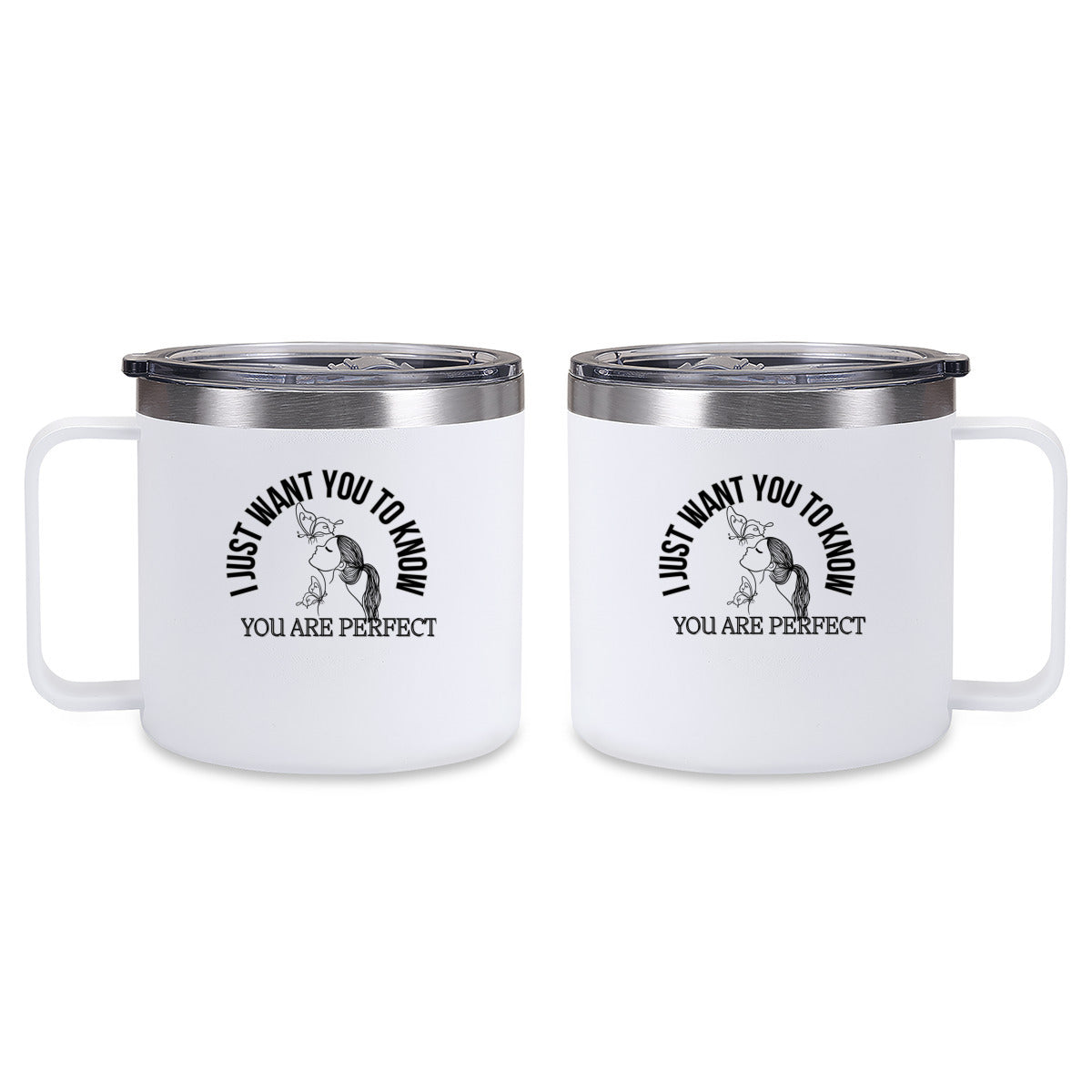 Tumbler Kaffe/te mugg med budskap