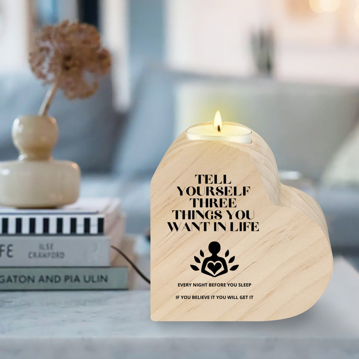 Heminredning Hjärtformad kreativ ljusstake