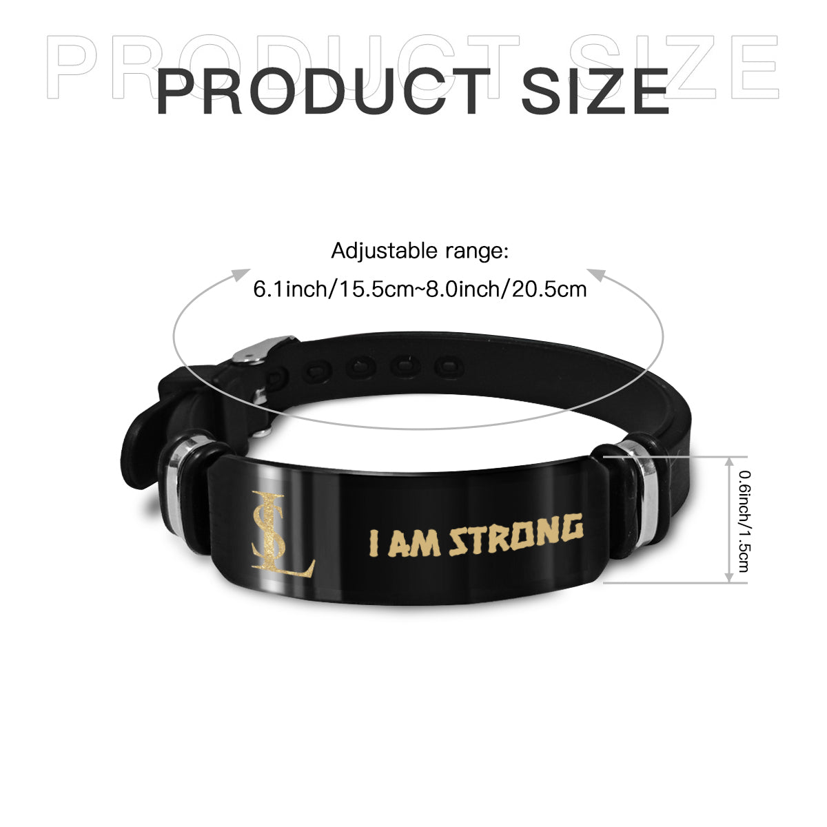 Accessoar - I AM STRONG ingravering