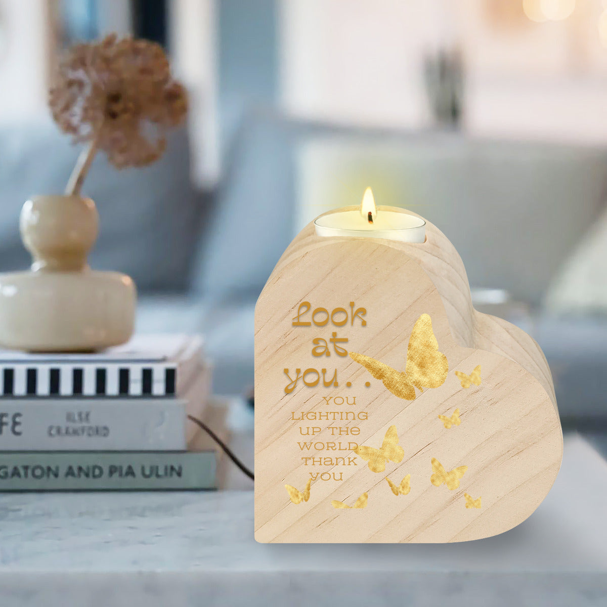 Heminredning Hjärtformad kreativ ljusstake