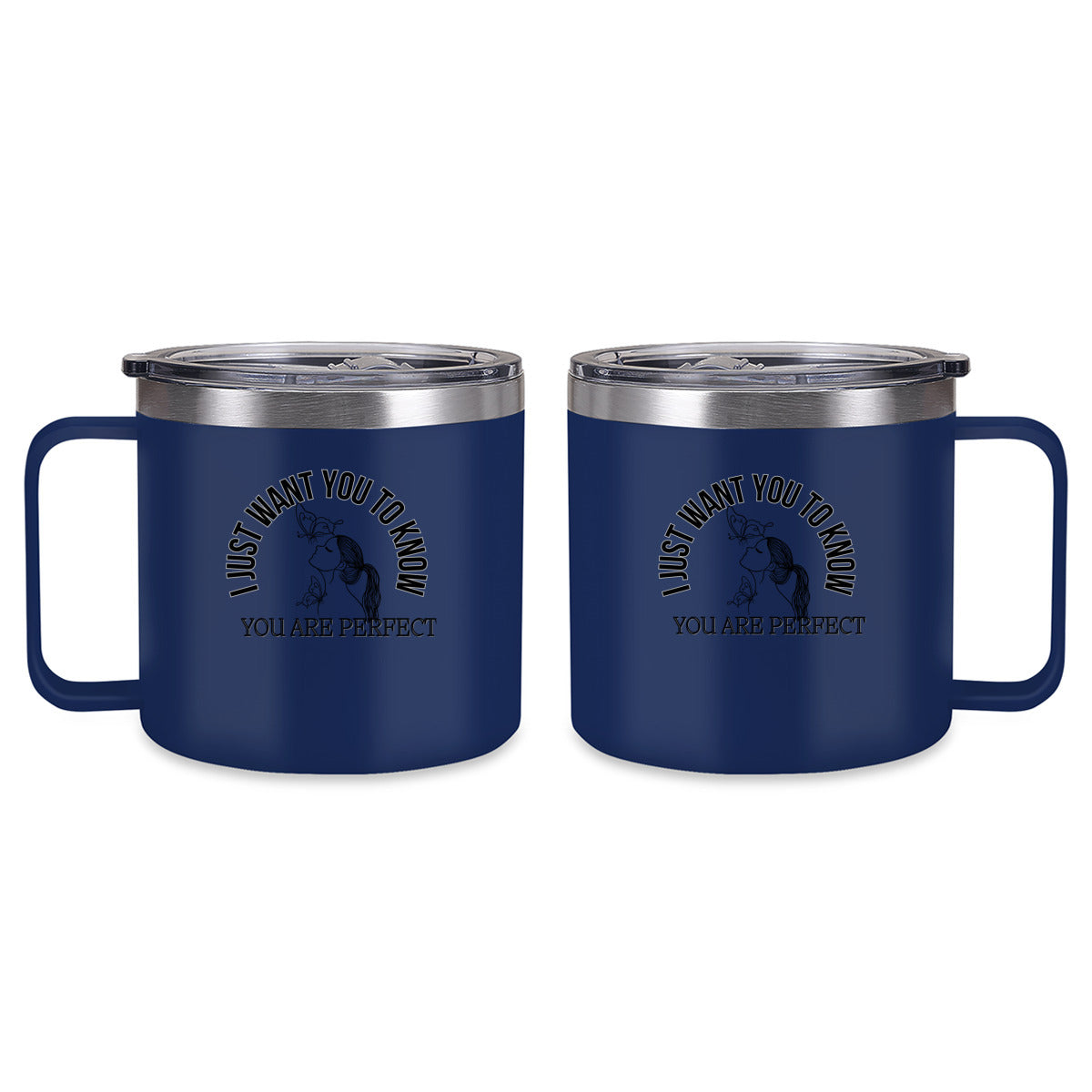 Tumbler Kaffe/te mugg med budskap