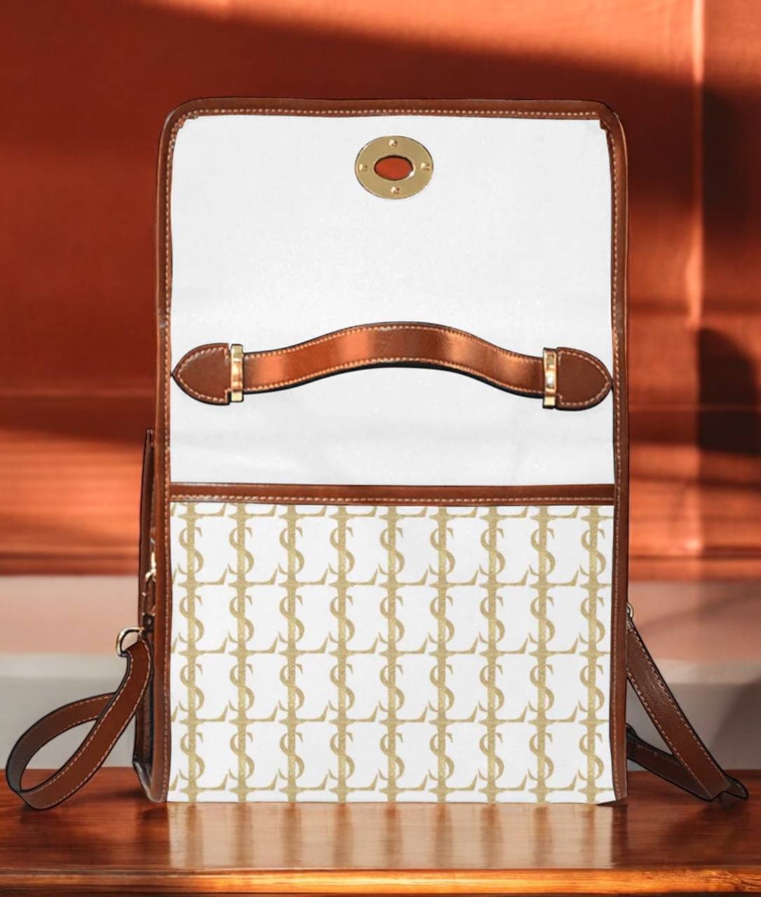 Accessoar - Vattentålig Canvas Väska med Justerbara Remmar