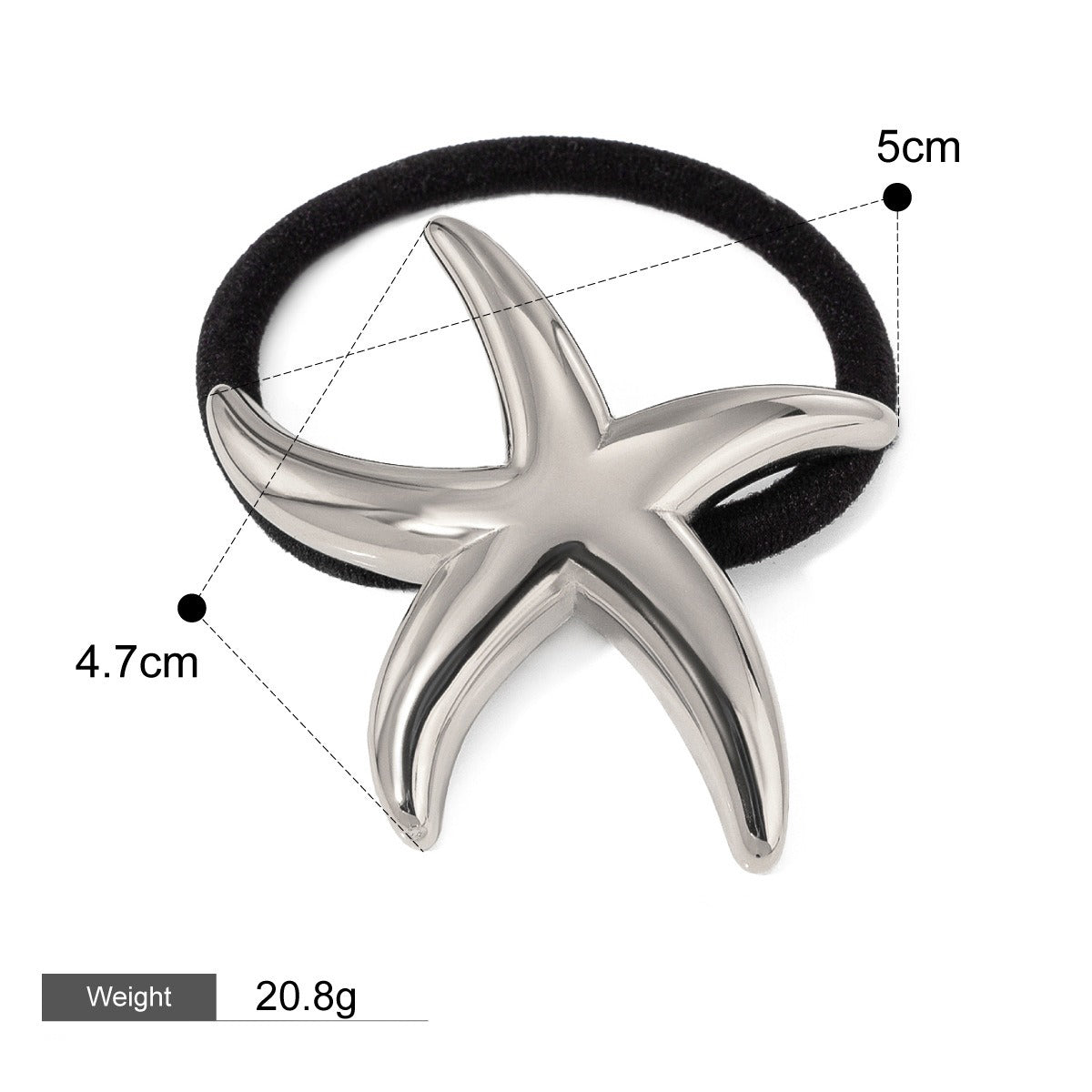 18K Guld Mode Trend Geometrisk Design Lätt Lyx Håraccessoarer
