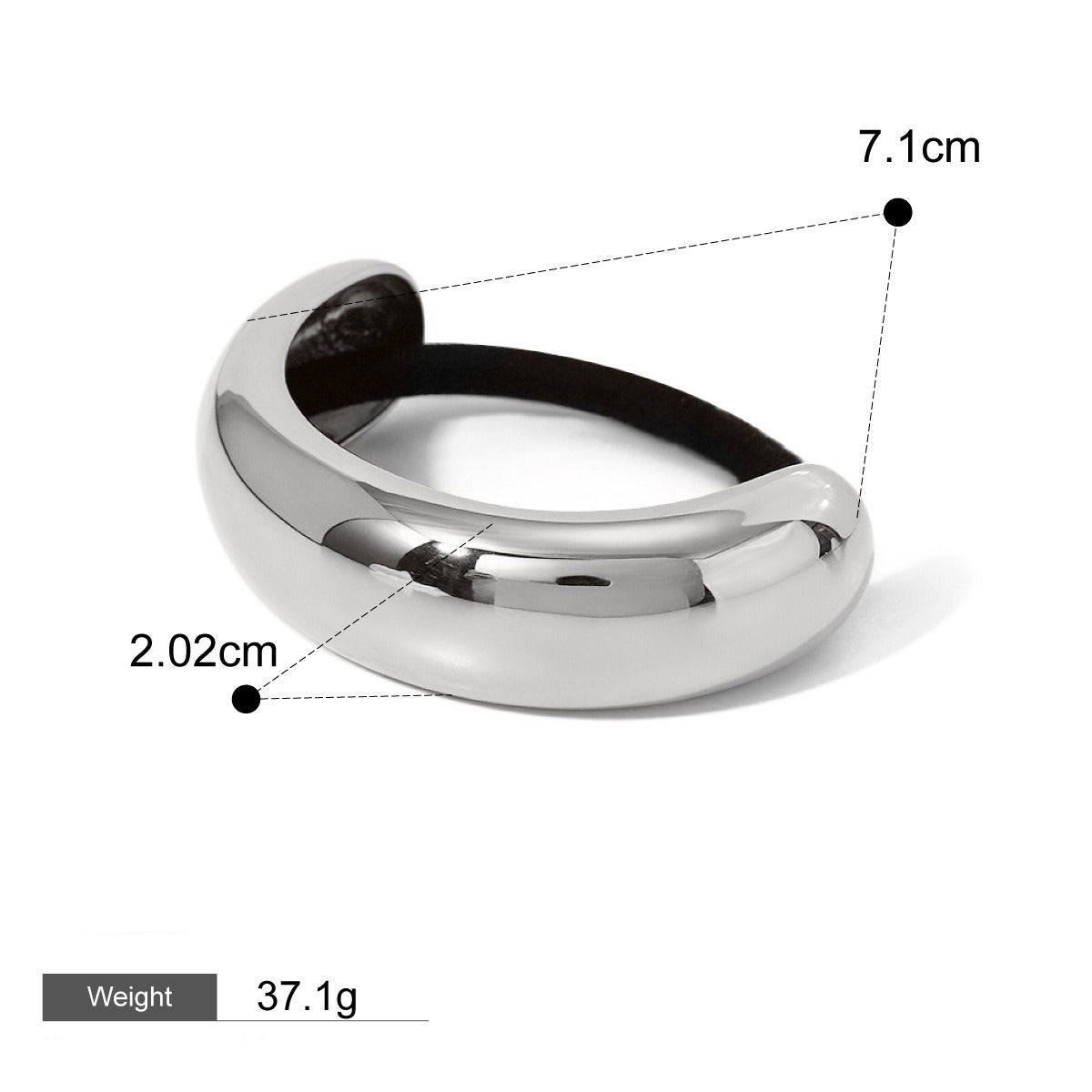18K Guld Mode Trend Geometrisk Design Lätt Lyx Håraccessoarer