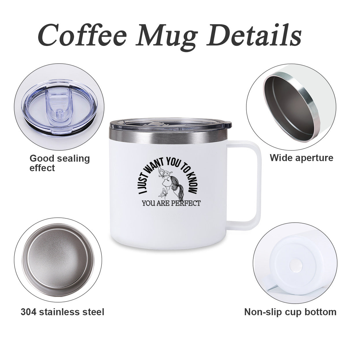 Tumbler Kaffe/te mugg med budskap