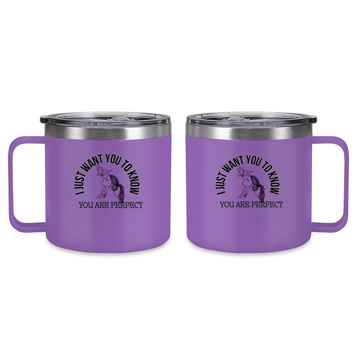 Tumbler Kaffe/te mugg med budskap