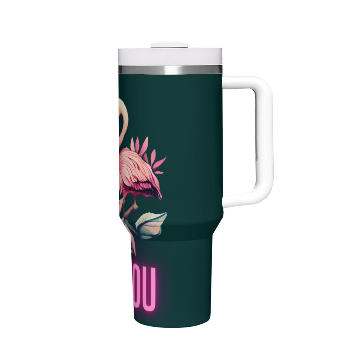 Tumbler i rostfritt stål med budskap