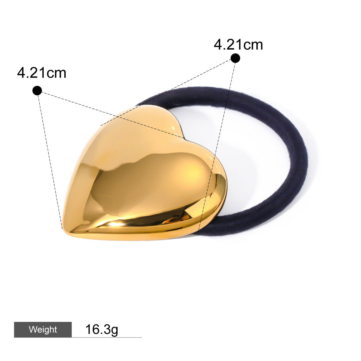 18K Guld Mode Trend Geometrisk Design Lätt Lyx Håraccessoarer