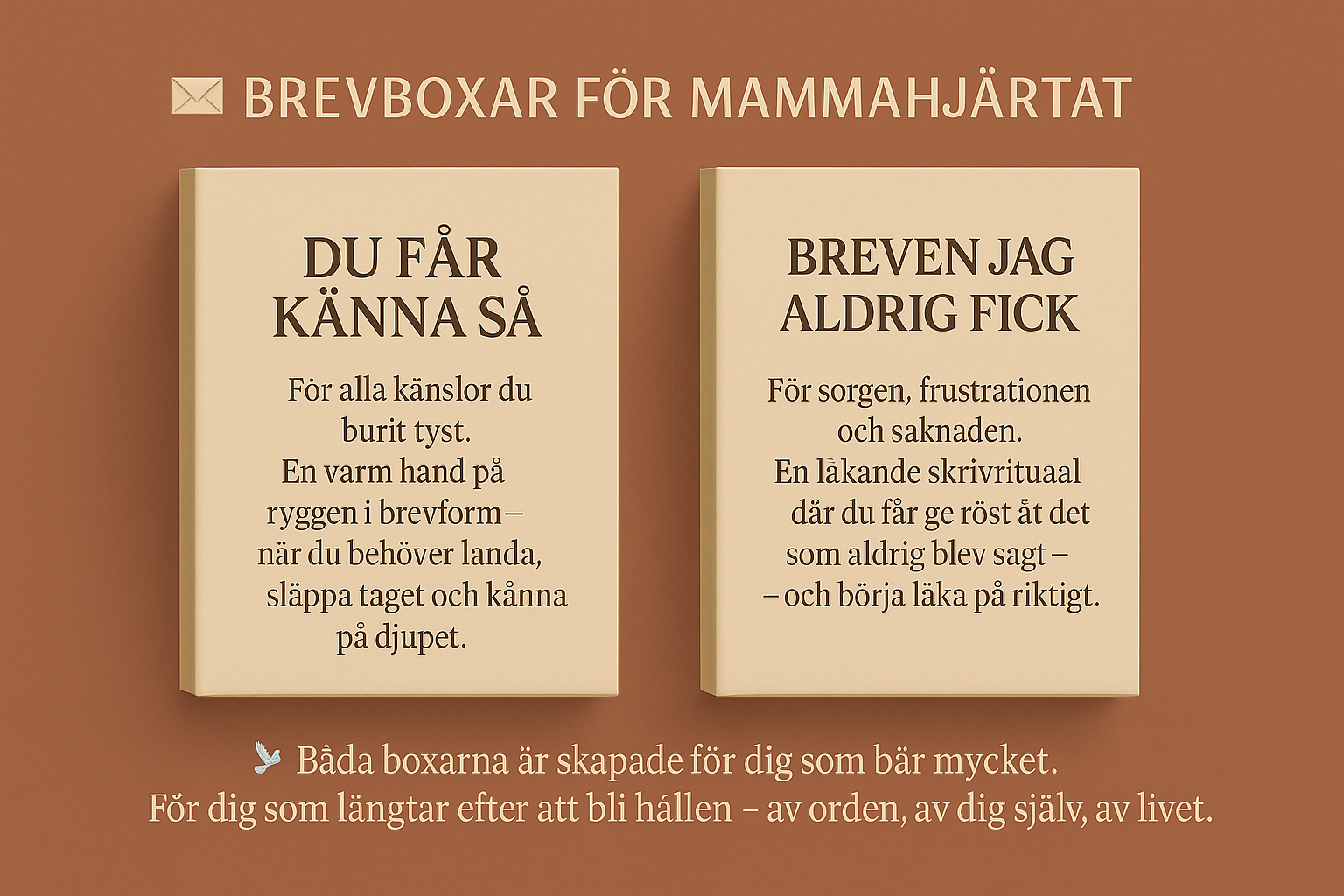 Brevboxar för mammahjärtat