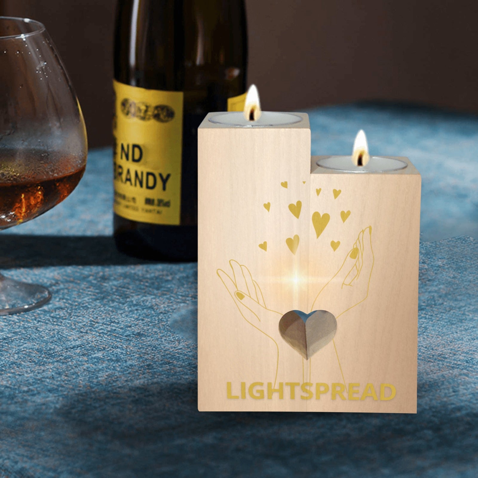 Heminredning Ljushållare i trä