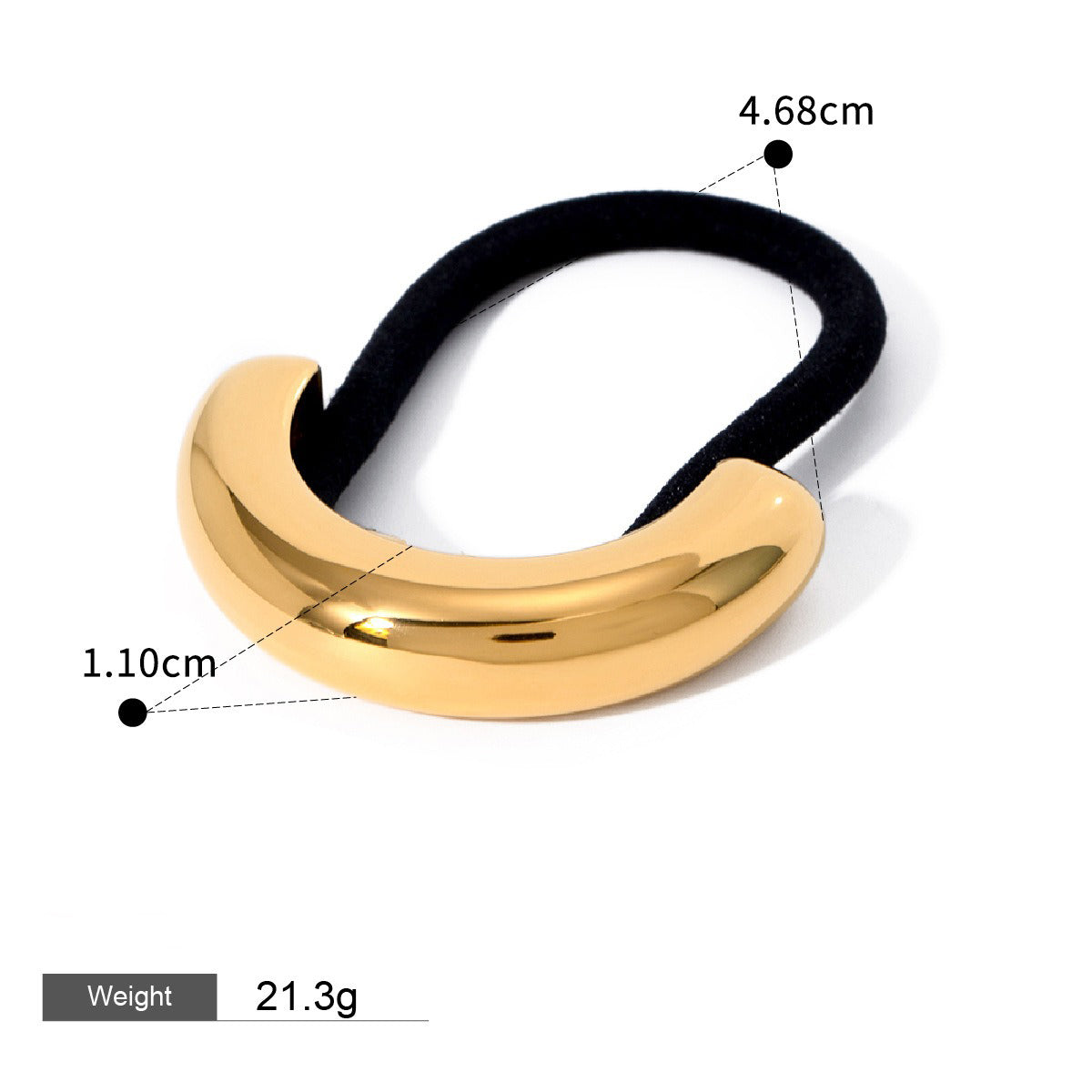 18K Guld Mode Trend Geometrisk Design Lätt Lyx Håraccessoarer