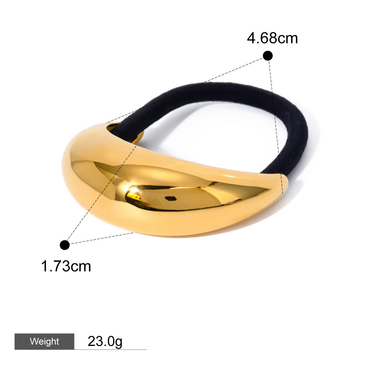 18K Guld Mode Trend Geometrisk Design Lätt Lyx Håraccessoarer