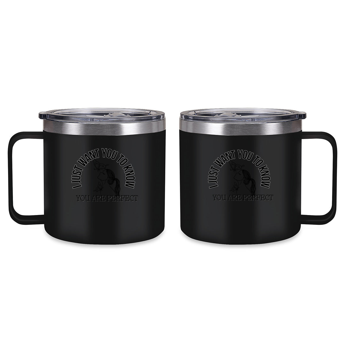 Tumbler Kaffe/te mugg med budskap