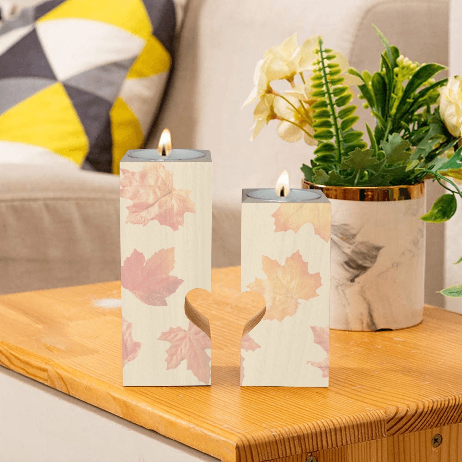 Heminredning Ljushållare i trä