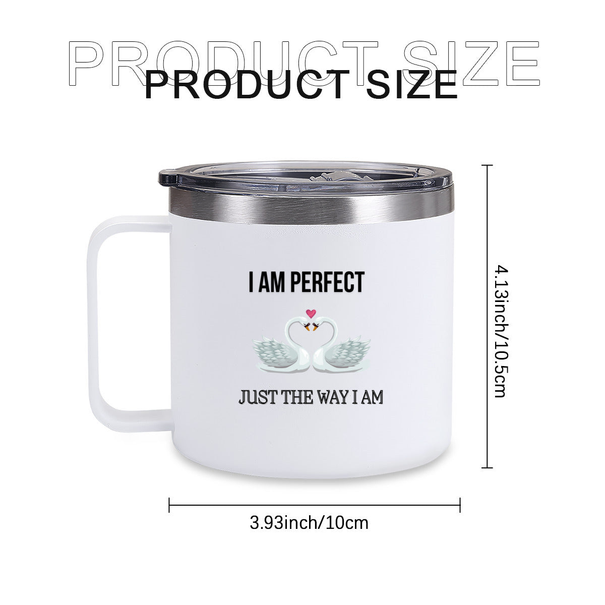 Tumbler Kaffe/te mugg med budskap