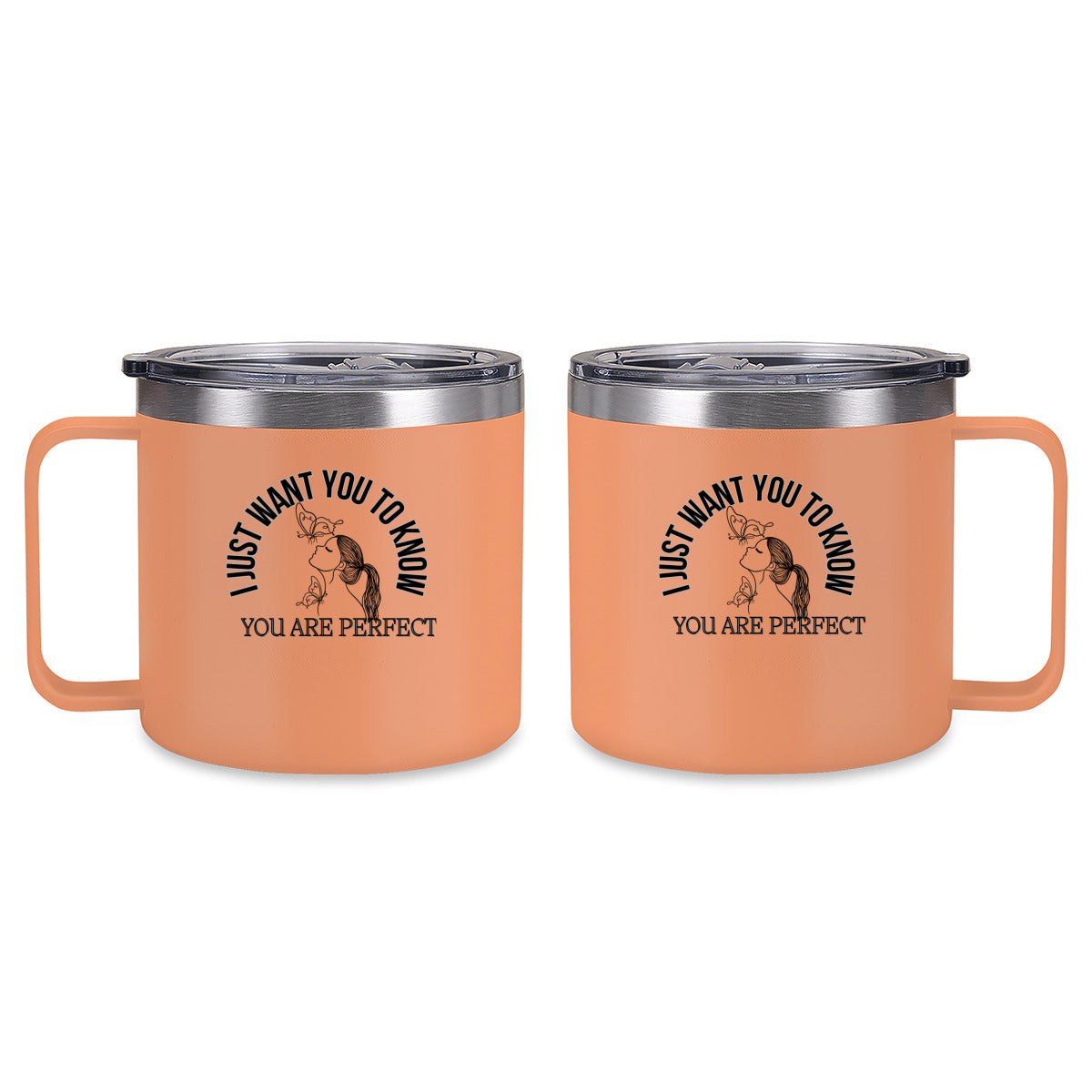 Tumbler Kaffe/te mugg med budskap