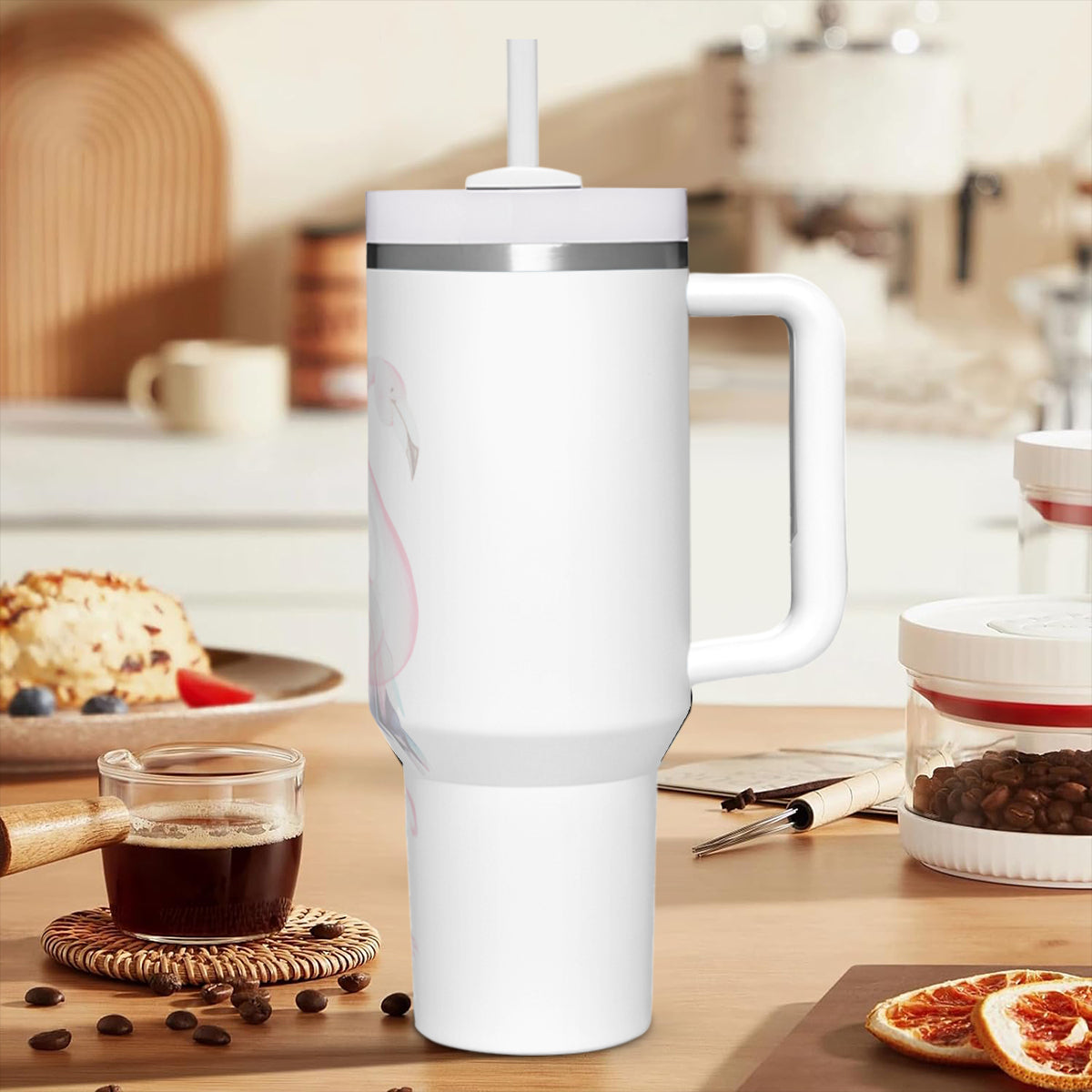 Tumbler i rostfritt stål med budskap