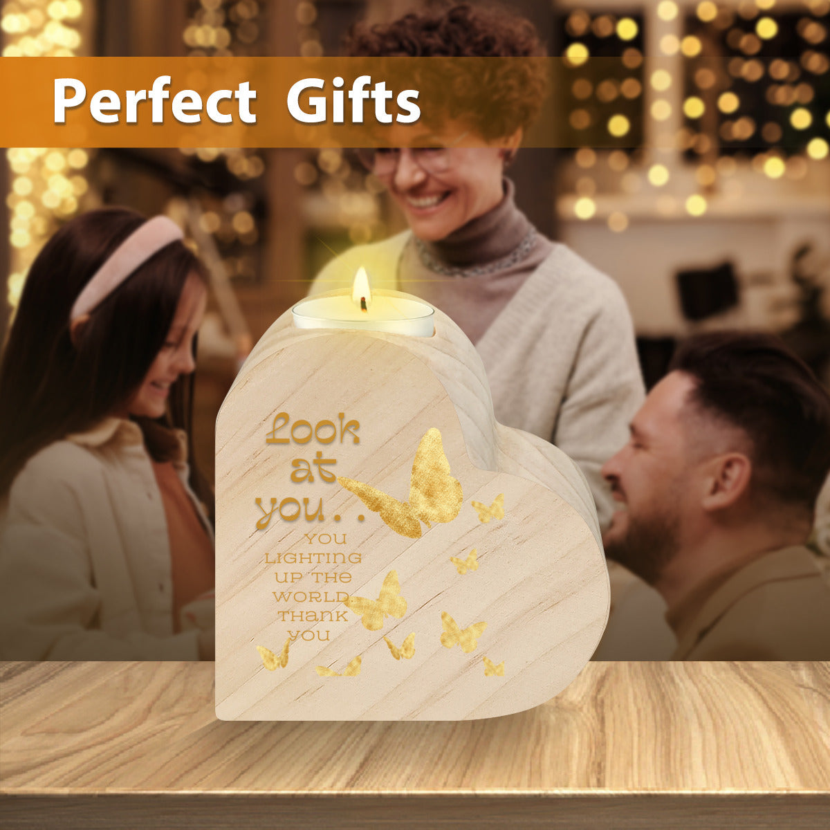 Heminredning Hjärtformad kreativ ljusstake