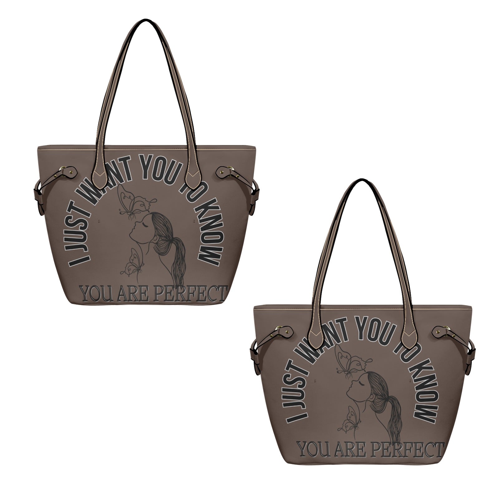 Tillbehör jag vill bara att du ska veta Clover Leather Tote Bag