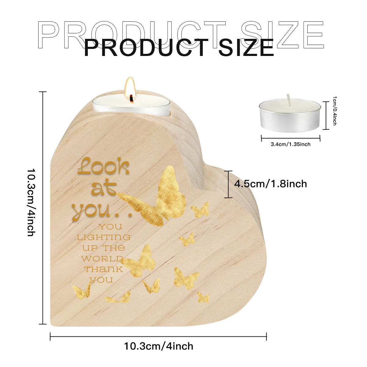 Heminredning Hjärtformad kreativ ljusstake