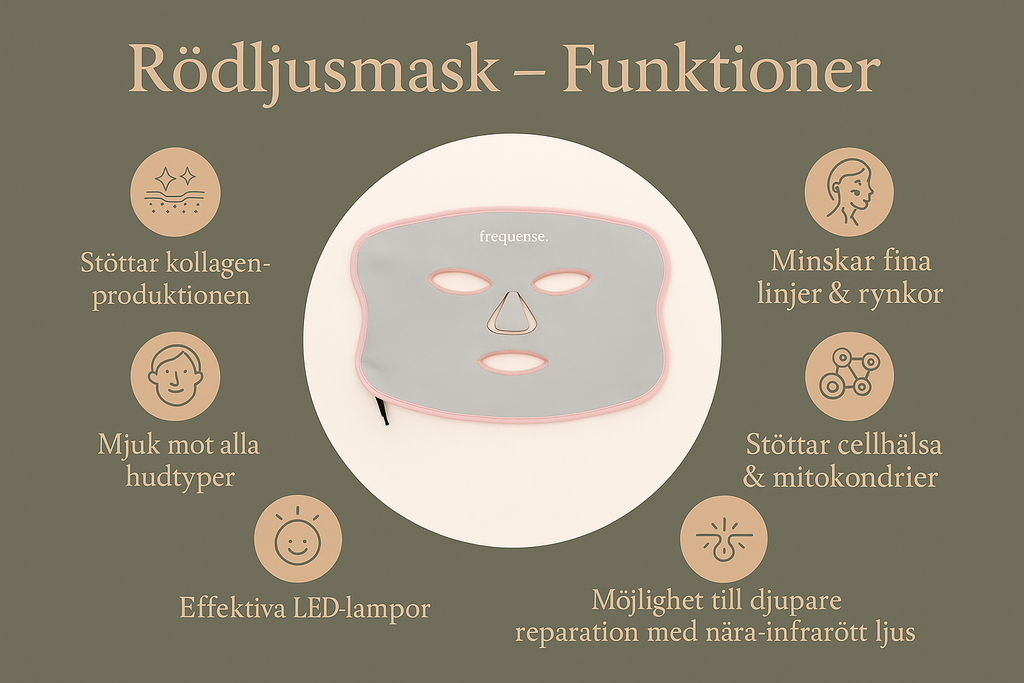 ✨ Rödljusmask (Engångsköp), frekvensladdad   ansikts kräm och guasha för återhämtning i din egen takt 💫