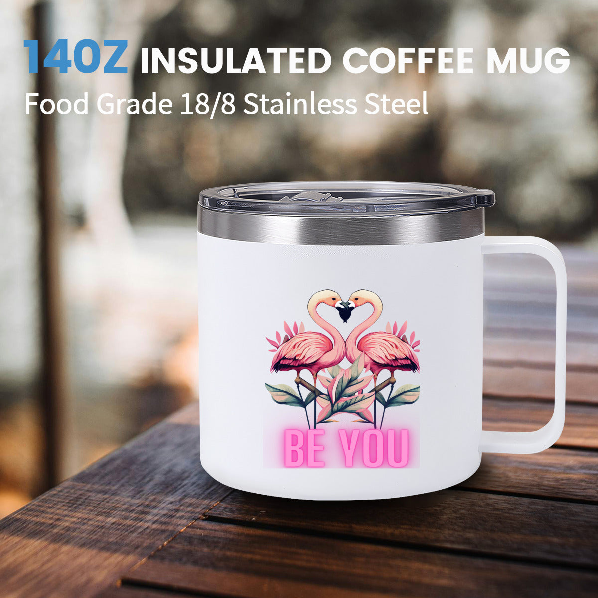 Tumbler Kaffe/te mugg med budskap