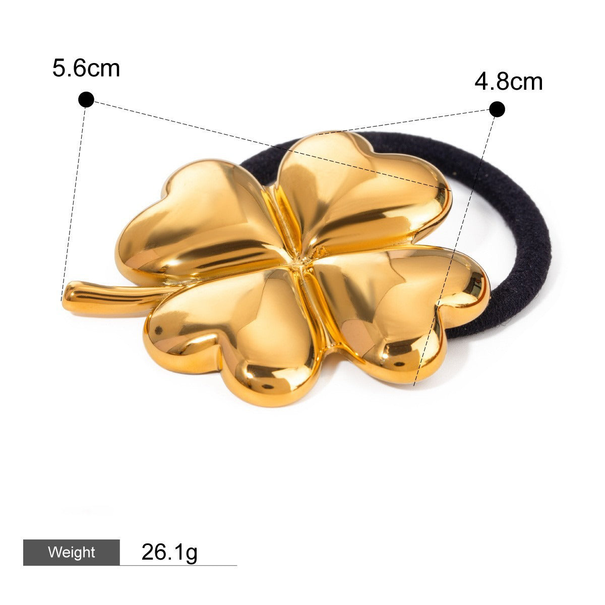 18K Guld Mode Trend Geometrisk Design Lätt Lyx Håraccessoarer