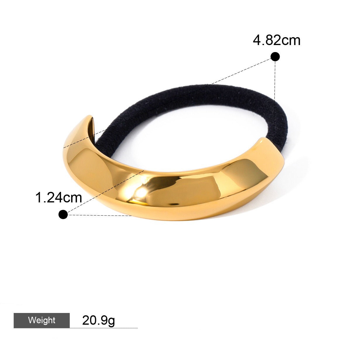 18K Guld Mode Trend Geometrisk Design Lätt Lyx Håraccessoarer