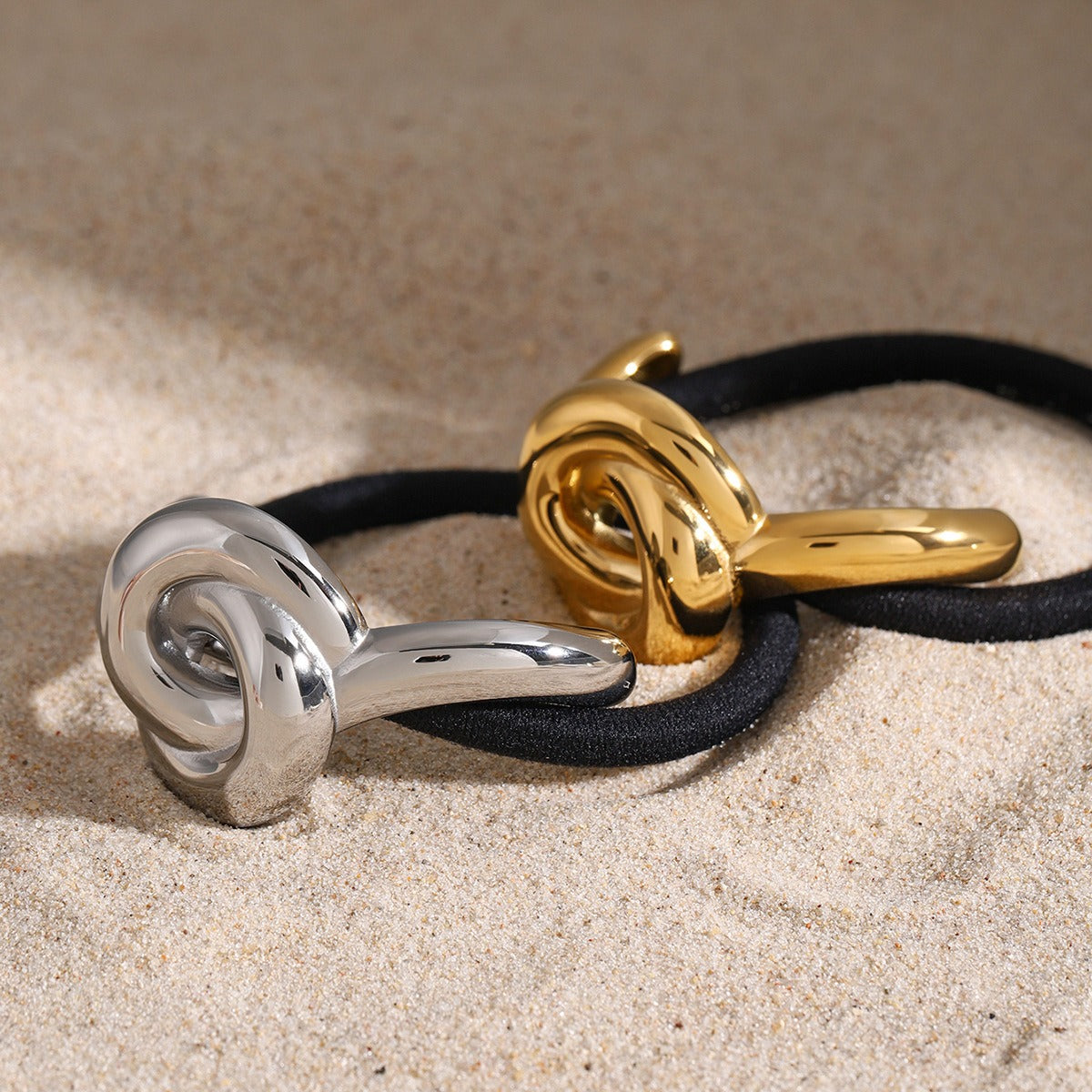 18K Guld Mode Trend Geometrisk Design Lätt Lyx Håraccessoarer