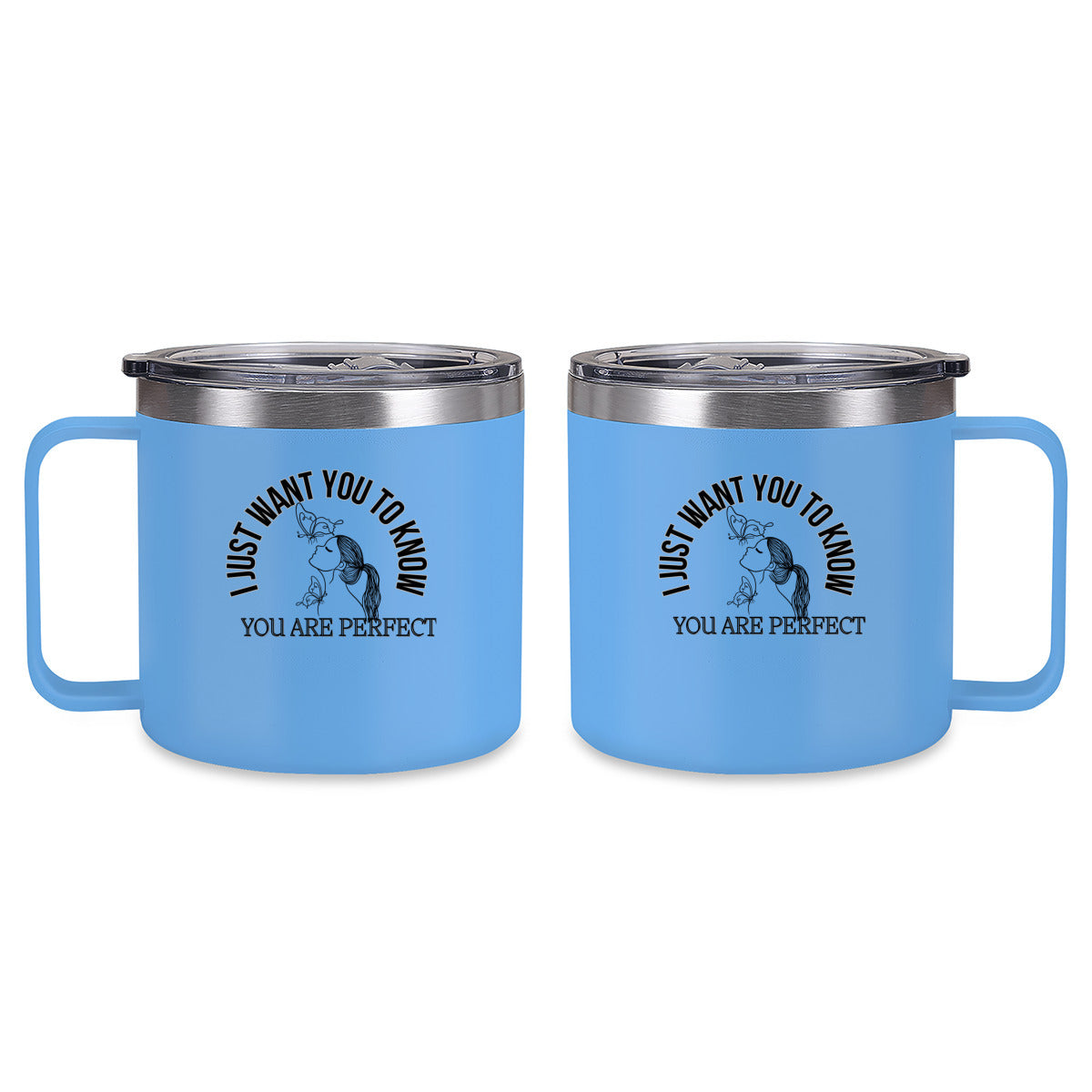 Tumbler Kaffe/te mugg med budskap