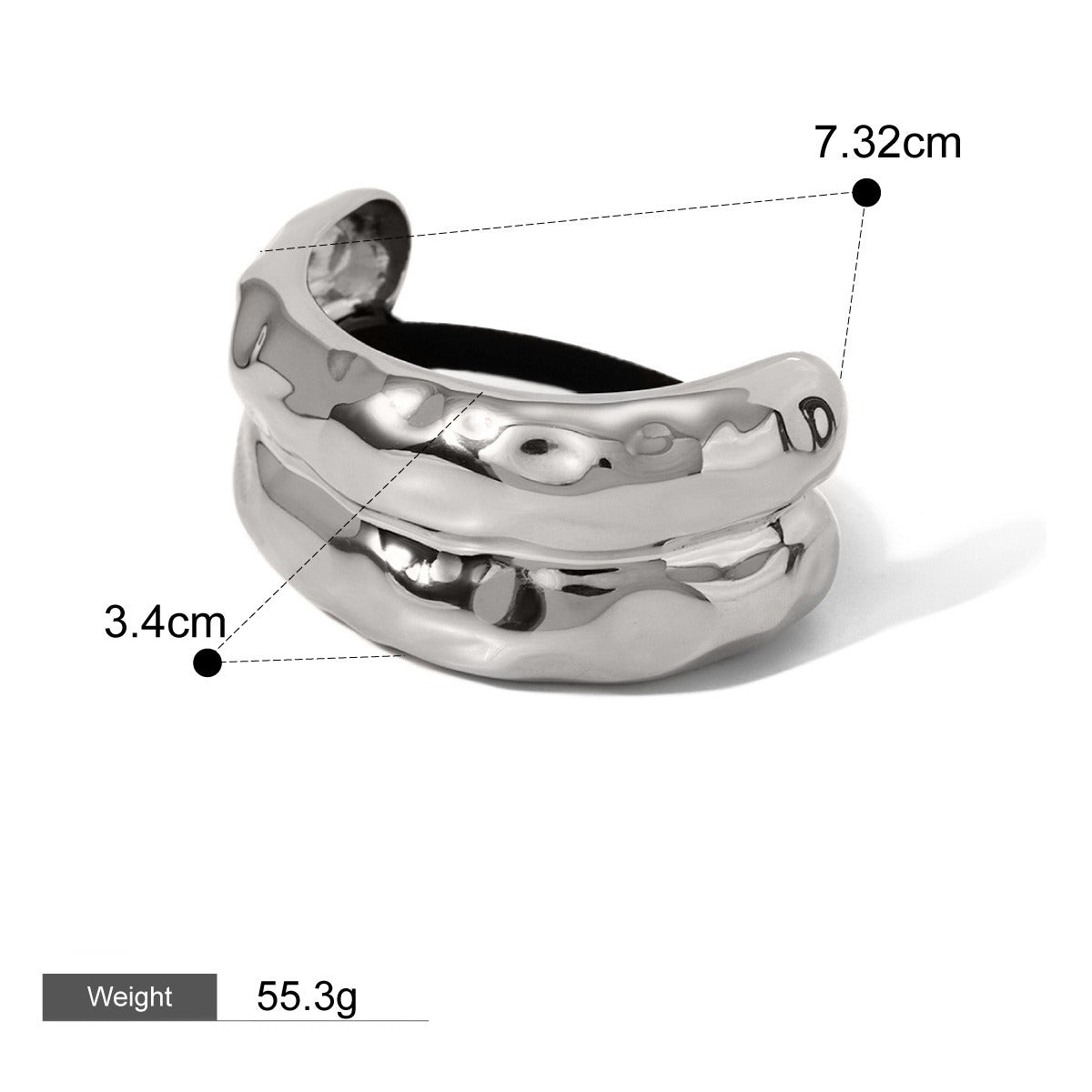 18K Guld Mode Trend Geometrisk Design Lätt Lyx Håraccessoarer