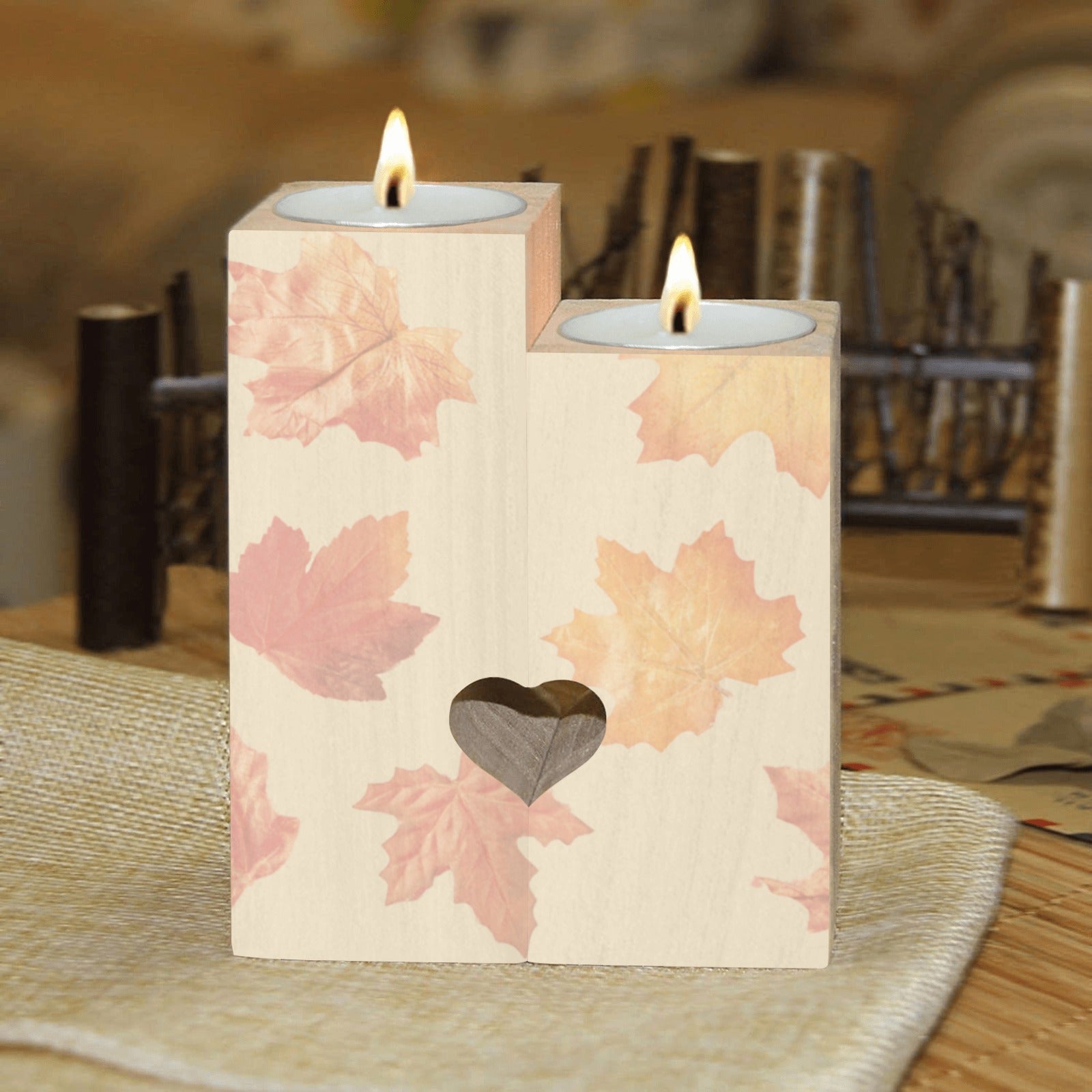 Heminredning Ljushållare i trä