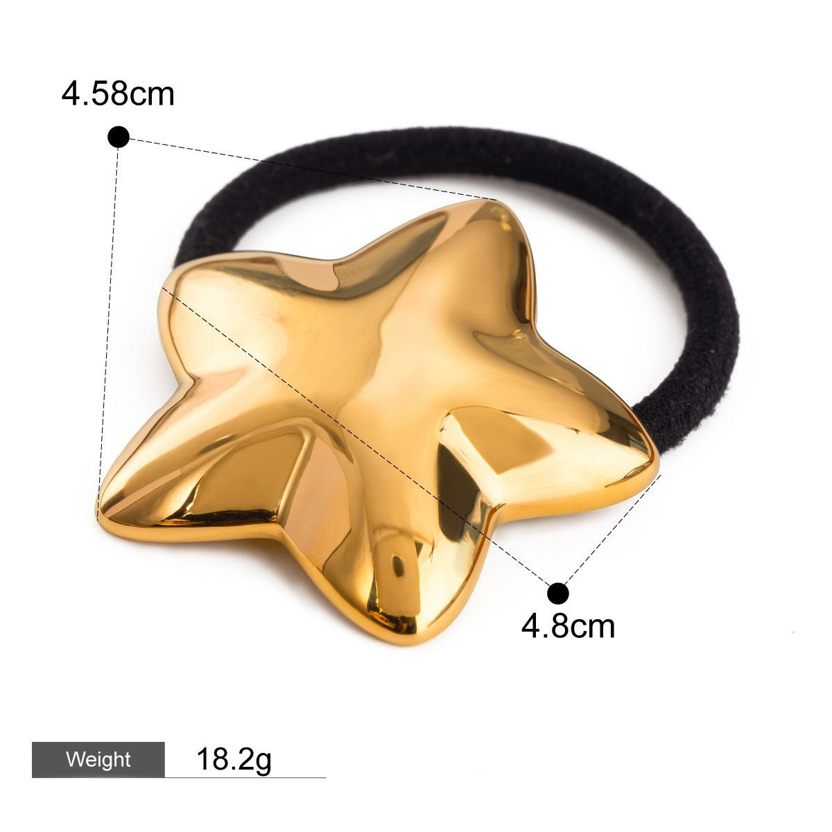 18K Guld Mode Trend Geometrisk Design Lätt Lyx Håraccessoarer