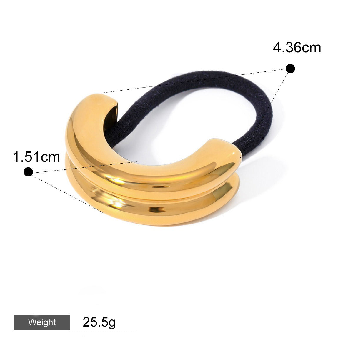 18K Guld Mode Trend Geometrisk Design Lätt Lyx Håraccessoarer