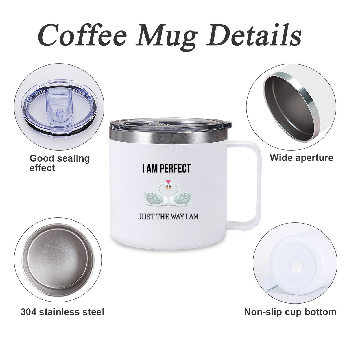 Tumbler Kaffe/te mugg med budskap