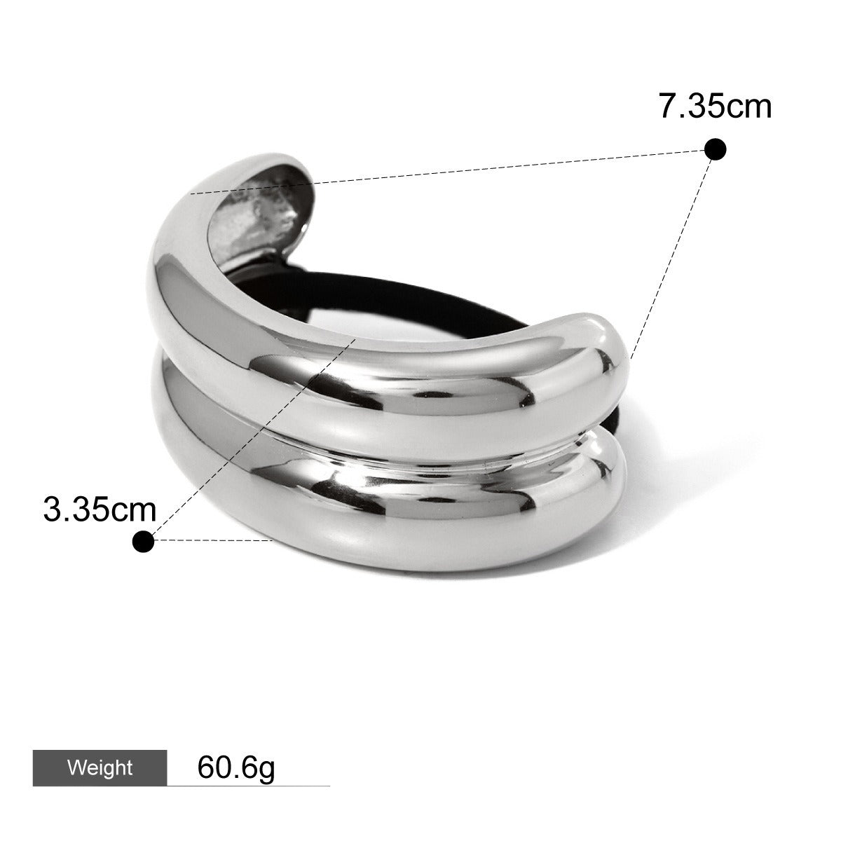 18K Guld Mode Trend Geometrisk Design Lätt Lyx Håraccessoarer