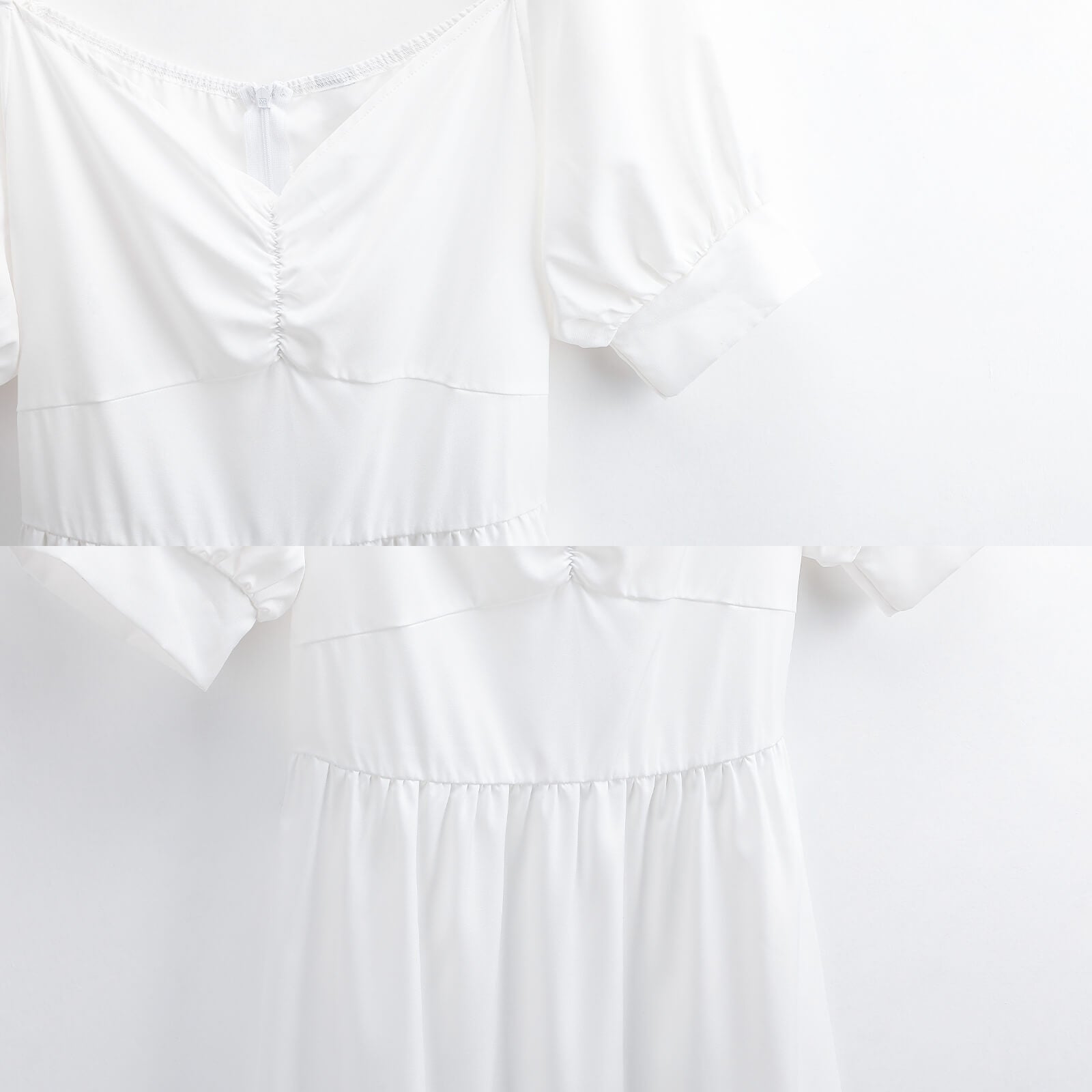 Mini-klänning med puffärmar & sweetheart-ringning – söt, smickrande & självsäker stil