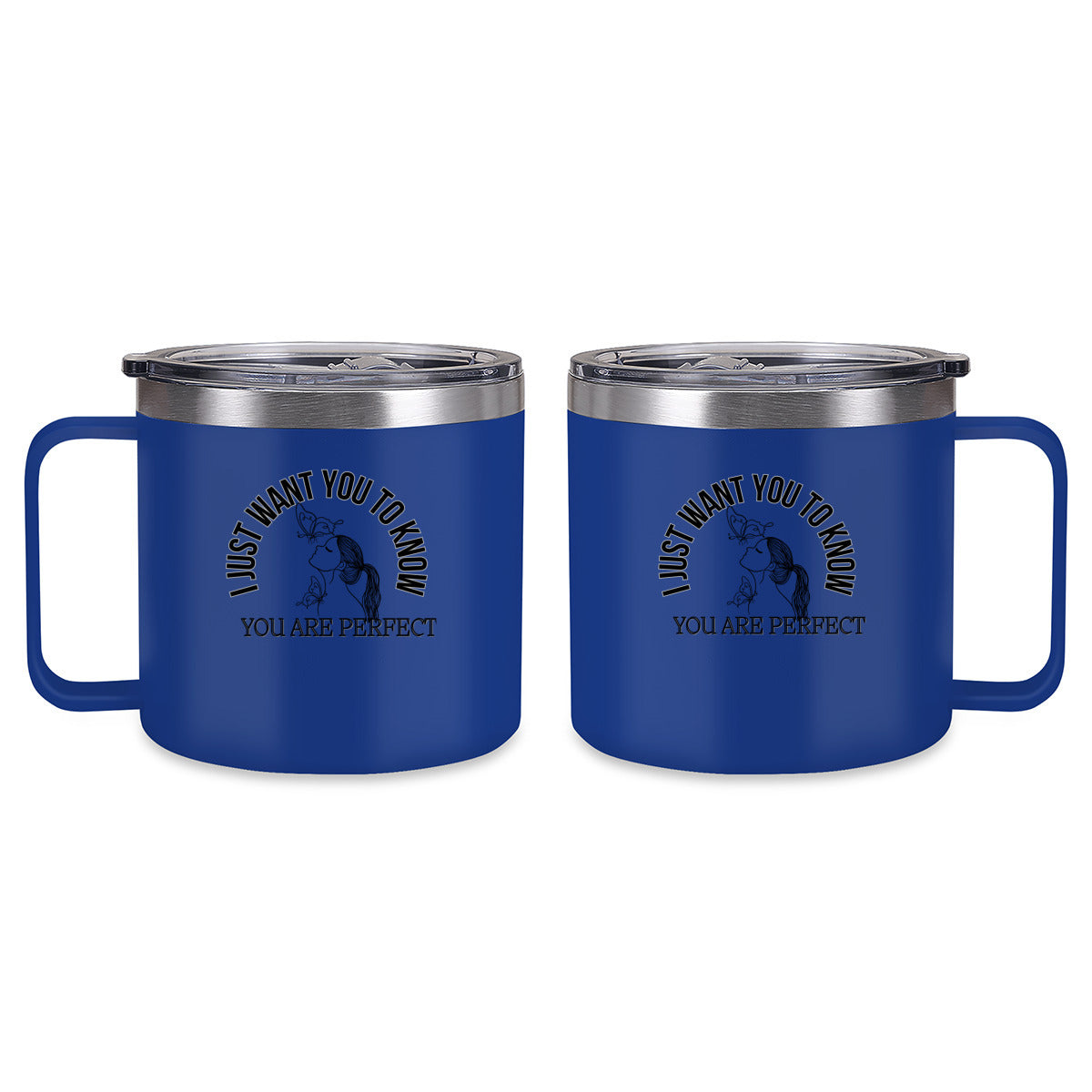 Tumbler Kaffe/te mugg med budskap