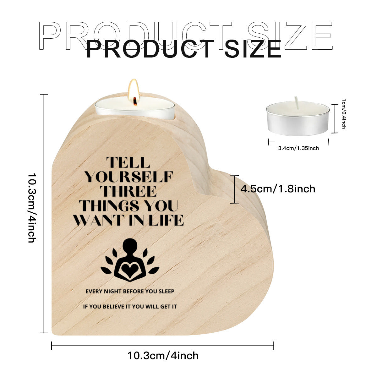 Heminredning Hjärtformad kreativ ljusstake