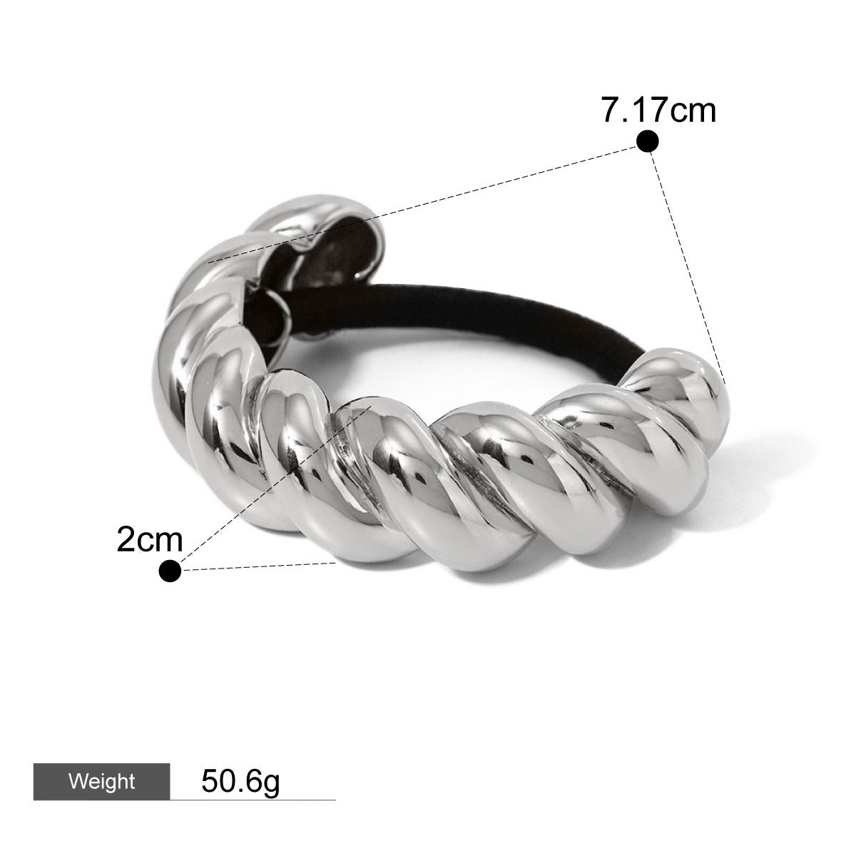 18K Guld Mode Trend Geometrisk Design Lätt Lyx Håraccessoarer