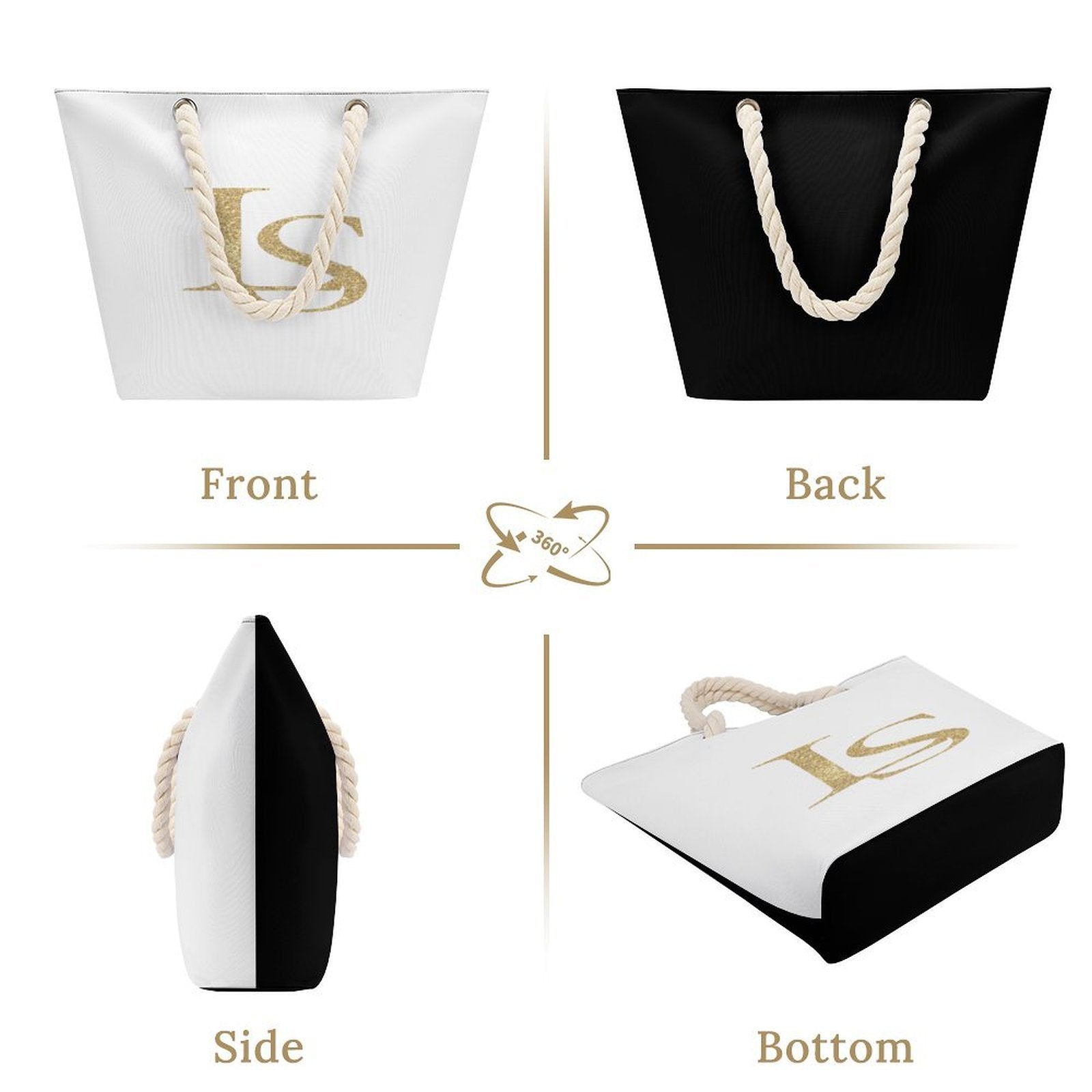 Strandväska med hamprep – rymlig & stilren tote för vardag & äventyr