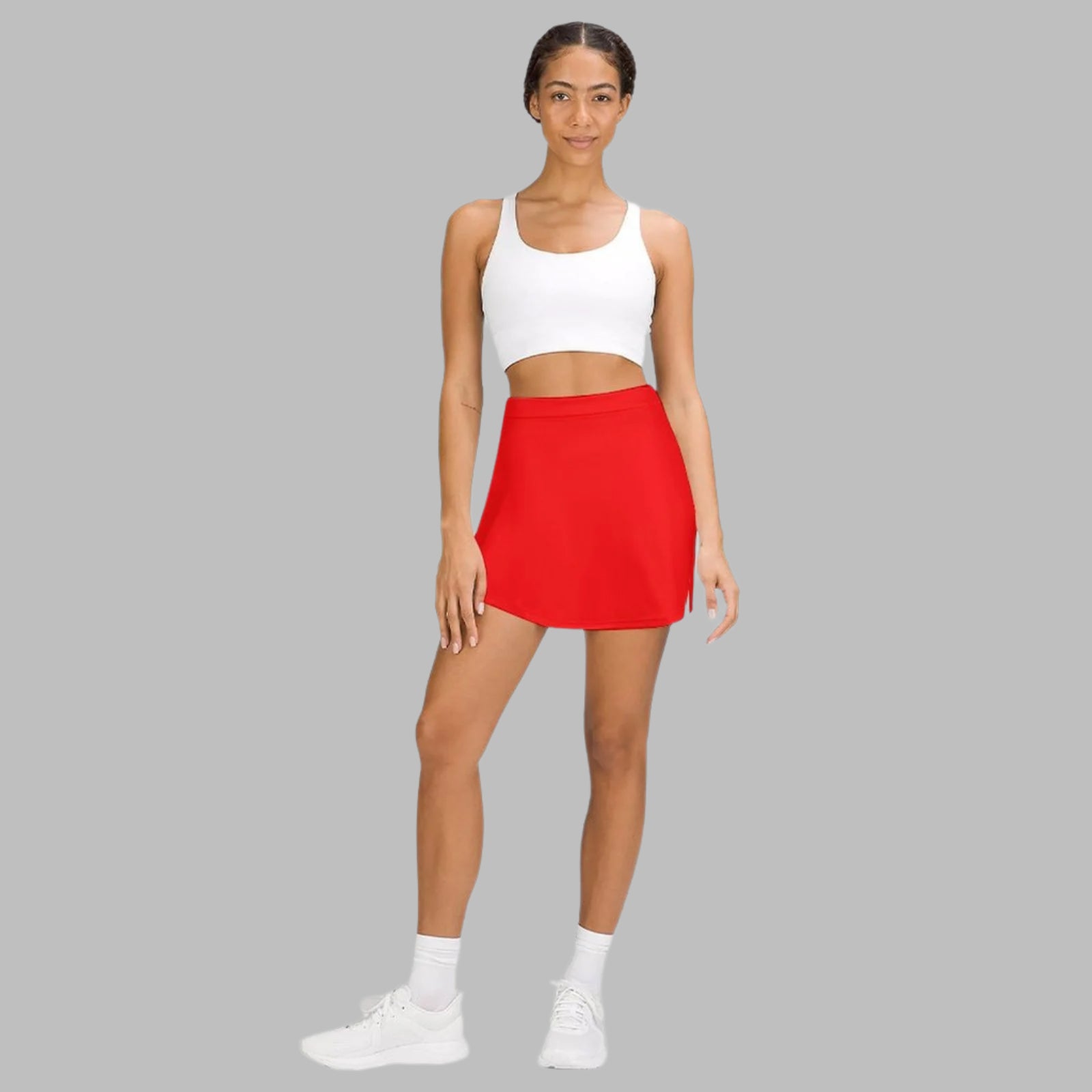 A-linjekjol med inbyggda shorts och stilfull passform