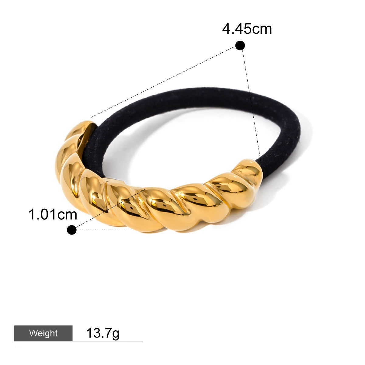 18K Guld Mode Trend Geometrisk Design Lätt Lyx Håraccessoarer