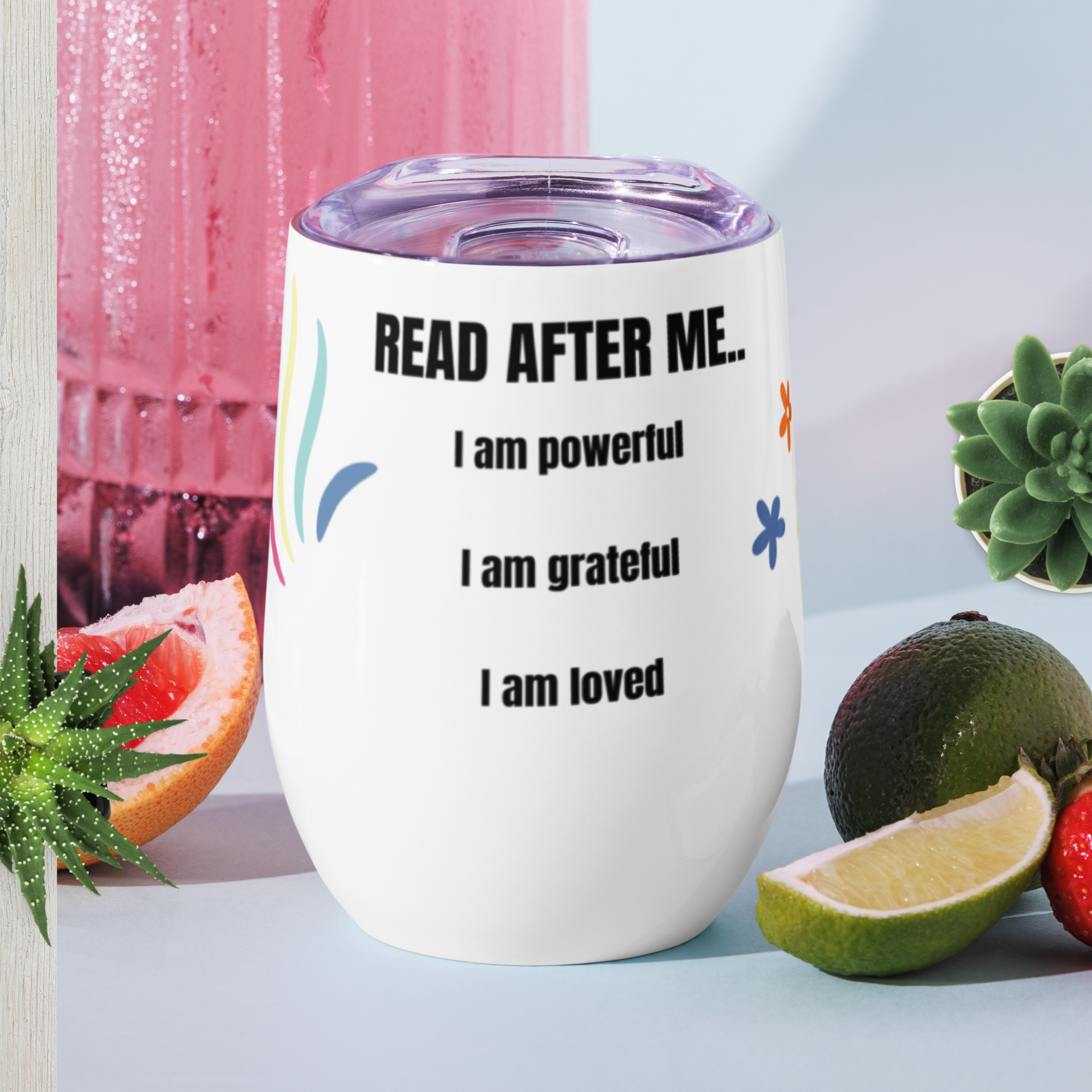 Okrossbar vin tumbler